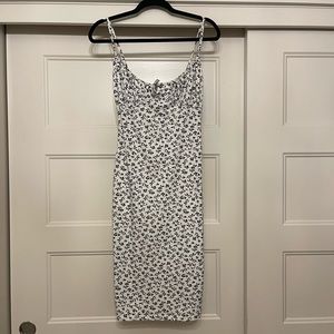 White floral summer dress